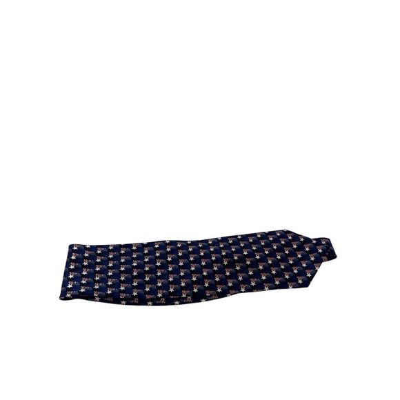 Stonehenge silk tie Flag Stars Stripes - Picture 1 of 7